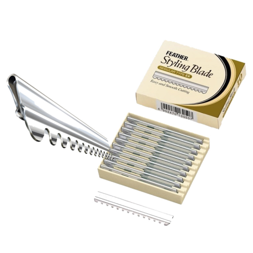 Feather replacement blade 10 units. -Disposable Hairdressing -