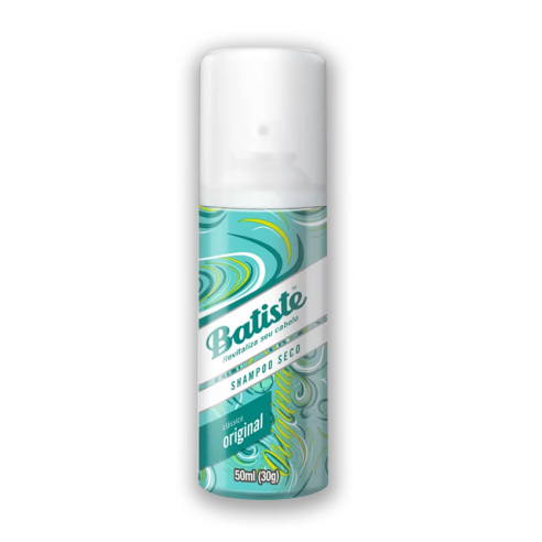 Champô seco original Batiste 50ml formato de viagem -Shampoo seco -Batiste