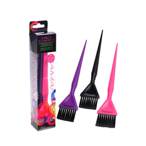 FRAMAR Tri Color Set Pennelli 3 pz. -Ciotole, palette e dosatori -