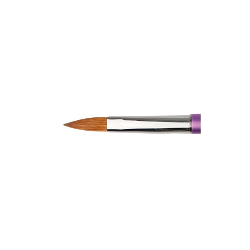 Pinceau Acrylique Ovale n.8 Violet Métallisé -Accessoires Ustensiles -Purple Professional
