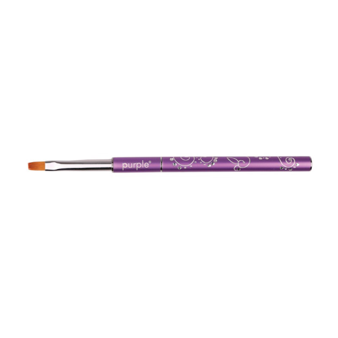 Pinceau Gel Plat Nylon n.4 -Accessoires Ustensiles -Purple Professional