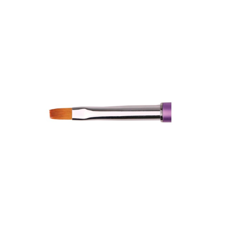 Pennello Piatto in Nylon per Gel N°4 -Accessori per utensili -Purple Professional