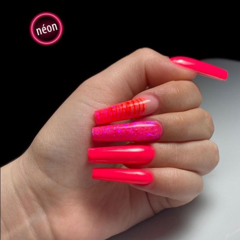 Smalto semipermanente P2144 Neon Crazy For Diamonds -Smalto semipermanente -Purple Professional