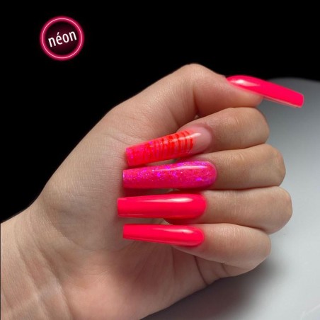 Smalto semipermanente P2144 Neon Crazy For Diamonds -Smalto semipermanente -Purple Professional