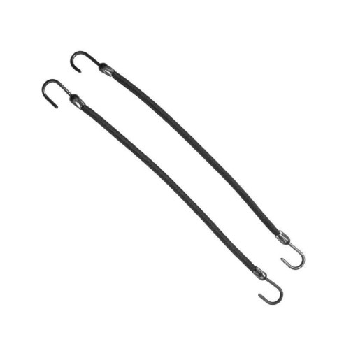 Goma con Gancho Negra 12 uds. -Horquillas, pinzas y coleteros -Eurostil