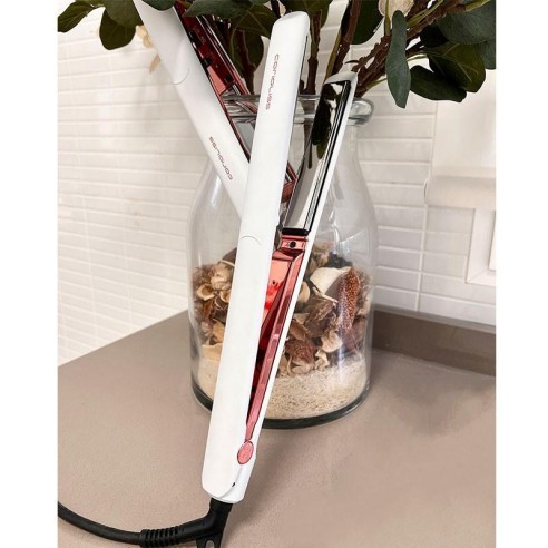 Ferro C3 Corioliss Branco Toque Suave Cobre -Alisadores, pinças e rolos de cabelo -Corioliss