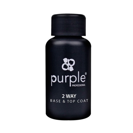2 Way Base & Top Coat 50ml -Bases e Top Coats -Purple Professional