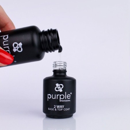 Base e Top Coat per smalto semipermanente 2 Way 50 ml -Basi e Top Coat -Purple Professional