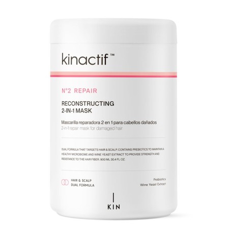 Kinactif 2-in-1 Reparatur-Rekonstruktionsmaske 900 ml -Haarmasken -KIN Cosmetics
