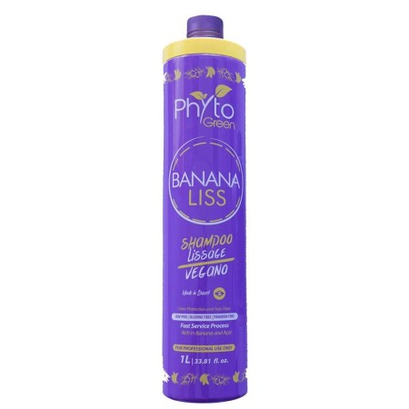 Banana Liss Phytogreen Alisante Vegano 1000ml -Permanente e endireitado -