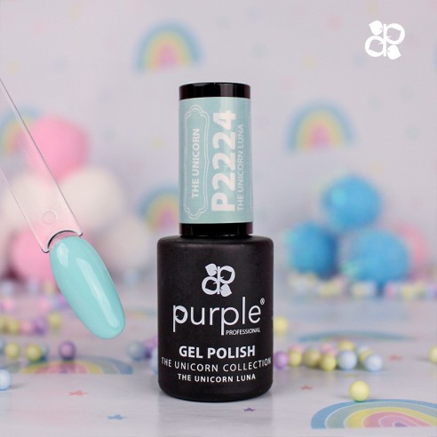 Esmalte Gel P2224 The Unicorn Luna Purple Profes -Semi permanent nail polishes -Purple Professional