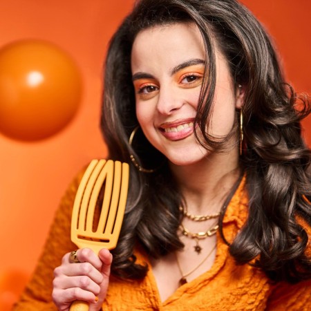 Cepillo Olivia Garden Fingerbrush 90's Party Orange Juice -Cepillos -Olivia Garden 2