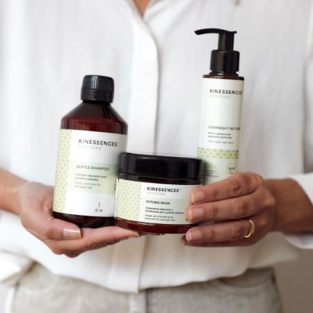 Pacchetto Kinessences Restore Mask + Shampoo + Overnight Infusion Kin Cosmetics -Confezioni di prodotti per capelli -KIN Cosm...