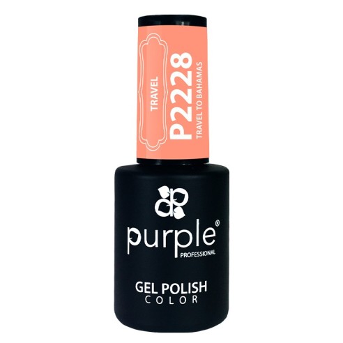 Gel-Nagellack P2228 Travel To Bahamas Purple Professional -Semipermanenter Emaille -Purple Professional