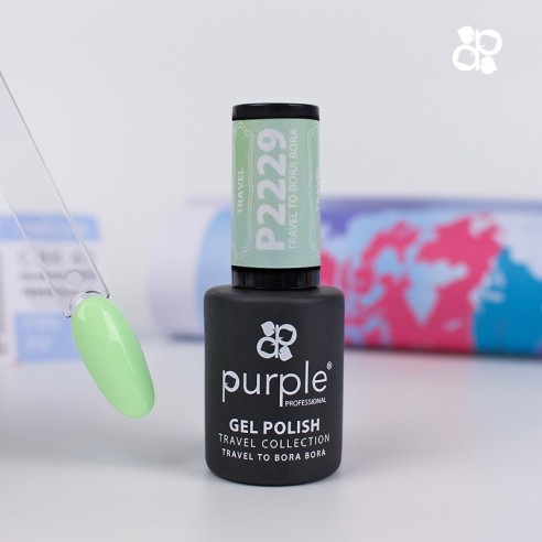 Gel-Nagellack P2229 Reise nach Bora Bora -Semipermanenter Emaille -Purple Professional