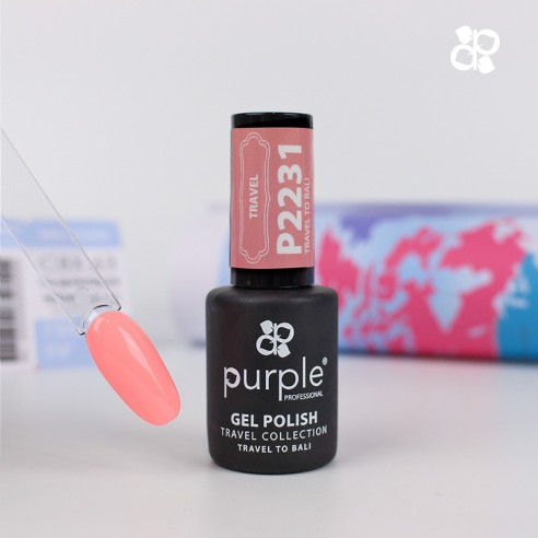 Esmalte Gel P2227 Travel To Bali Purple Profess -Semi permanent nail polishes -Purple Professional