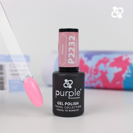 Esmalte Gel P2227 Travel To BoracayPurple Profess -Semi permanent nail polishes -Purple Professional
