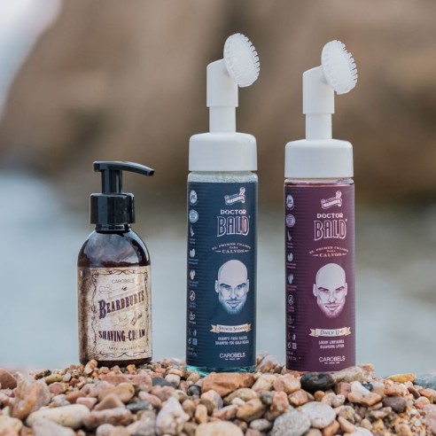 Bald Pack Shampooing + Tonique + Crème à Raser Dr. Bald Beardburys -Soin des cheveux -Beardburys