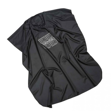Gamma+ Hair Salon Black Cutting Cape -Capes and aprons -Gamma Piu