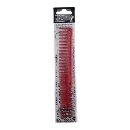 Peine de Corte YS PARK YS-339 Rojo 18cm -Combs -YS PARK