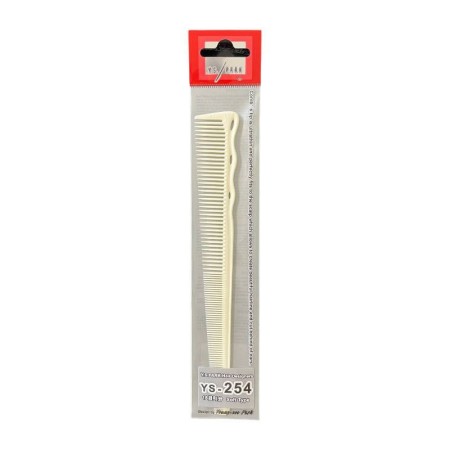 Peine de Barbero Ultra Flexible YS PARK YS-254 Blanco 187mm -Peines -YS PARK 2