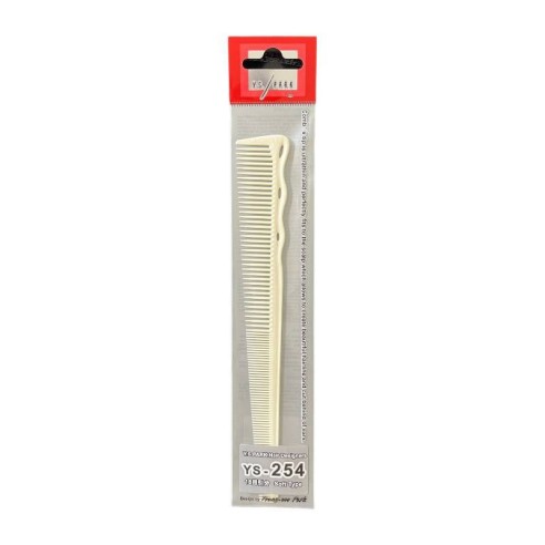 Peine de Barbero Ultra Flexible YS PARK YS-254 Blanco 187mm -Peines -YS PARK