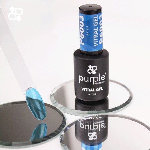 Verniz Gel P6003 Vitral Arya Purple Professional -Esmalte semipermanente -Purple Professional
