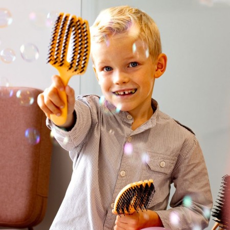 Olivia Garden Fingerbürste Care Mini Kids Gelbe Bürste -Pinsel -Olivia Garden 2