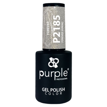 Verniz Gel P2185 Forever Shining Glitter Purple Professional -Esmalte semipermanente -Purple Professional