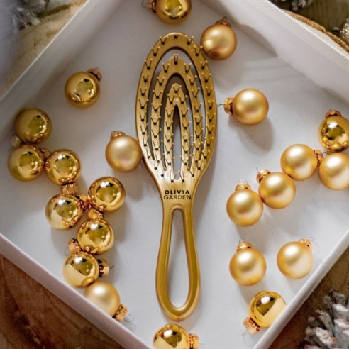 Olivia Garden Brosse de voyage dorée -Brosses -Olivia Garden