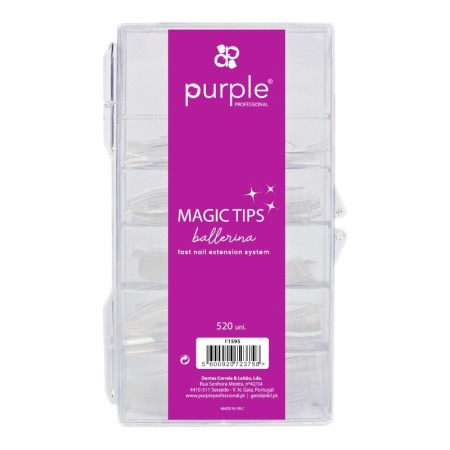 Tipps Ballerina Magic Tips 520 Einheiten. Purple Professional -Utensilien Zubehör -Purple Professional