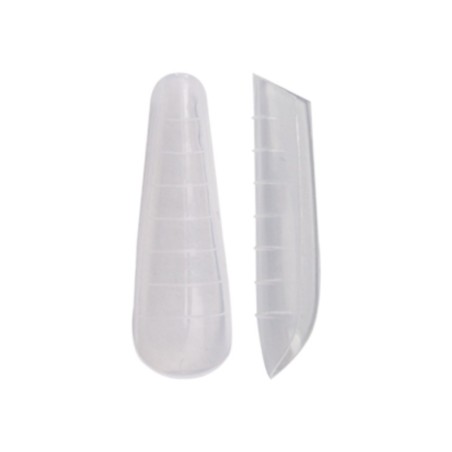 Nagelspitzen Dual Forms Almond Clear 120 Einheiten. Purple Professional -Utensilien Zubehör -Purple Professional