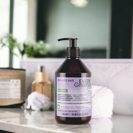 Shampoing Everygreen Cheveux Abîmés 500ml -Shampooings -Everygreen