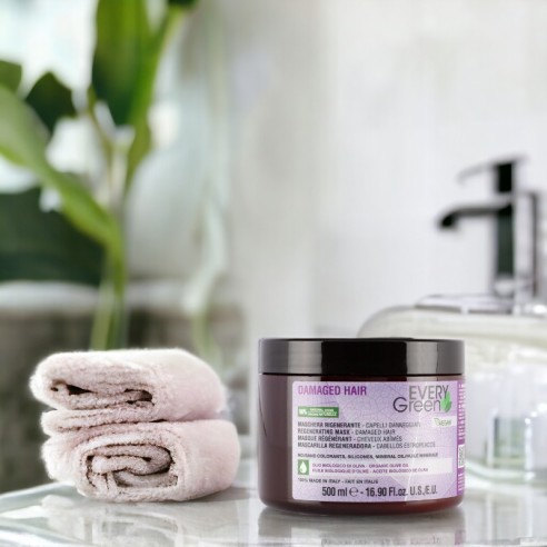 Masque Everygreen Cheveux Abîmés 500ml -Masques capillaires -Everygreen