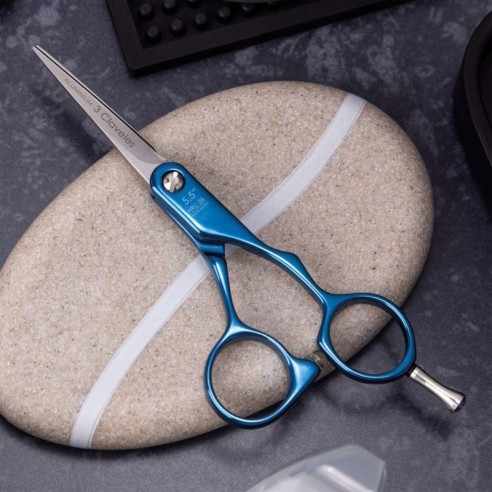 Dur 5.5" Blue Hairdressing Scissors -Hairdressing scissors and razors -3 Claveles