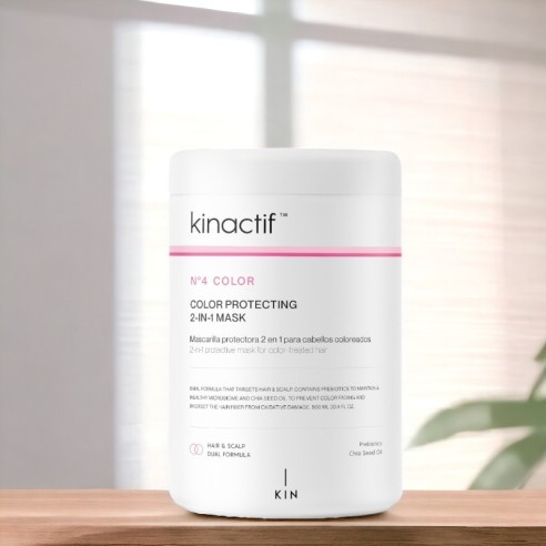 Mascarilla 2 en 1 Kinactif Color 900ml Kin Cosmetics -Mascarillas para el pelo -KIN Cosmetics
