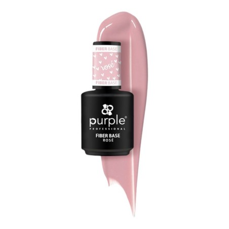 Fiber Base Rose 15ml -Bases e Top Coats -Purple Professional