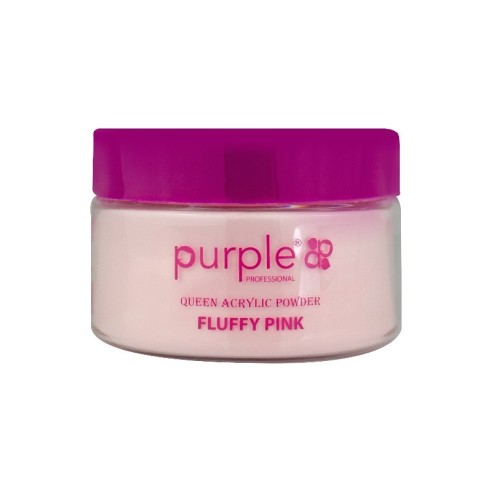 Queen Fluffy Pink Acrylic Powder 50 g -Gel and Acrylic -Purple Professional