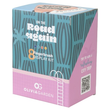 Présentoir Fingerbrush On The Road 8 unités -Brosses -Olivia Garden
