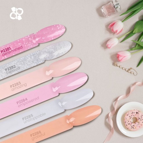 Gel Polish P2282 Je suis béni pailleté -Vernis semi permanents -Purple Professional