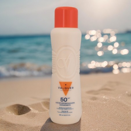 Valquer Carottes Lait Solaire Bronzant SPF 50 500 ml -solaire -Valquer