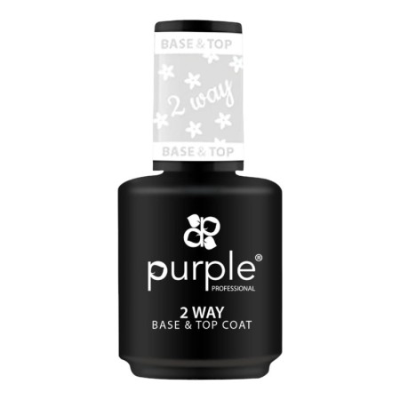 Base&Top Gel Polish 2 Way 15ml Purple Professional -Bases and Top Coats -Purple Professional