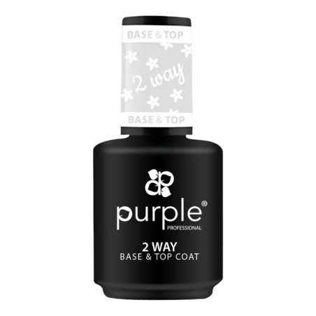 Base&Top Gel Polish 2 Way 15ml Purple Professional -Bases and Top Coats -Purple Professional
