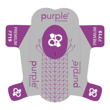 Premium Purple Nail Molds 500 Units -Utensils Accessories -Purple Professional