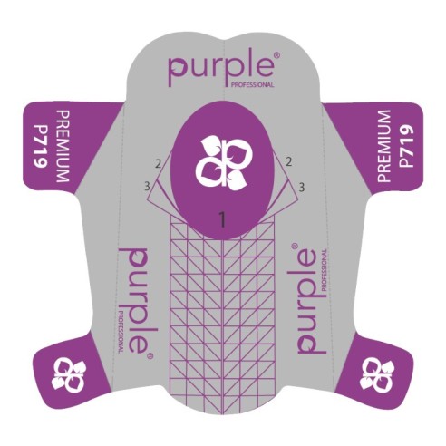 Stampi per unghie premium 500 unità -Accessori per utensili -Purple Professional