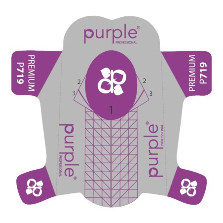 Premium Nagelformen 500 Einheiten -Utensilien Zubehör -Purple Professional