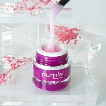 Aufbaugel Milchig Rosa Purple Professional 15g -Gel und Acryl -Purple Professional