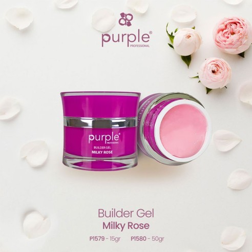 Gel Constructeur Milky Rose Purple Professional 15g -Gel et Acrylique -Purple Professional