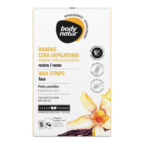 Bandes de cire épilatoire pour le visage Body Natur -Fartage -Body Natur