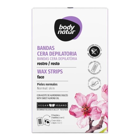 Bandes de Cire Épilatoire Facial Body Natur -Fartage -Body Natur